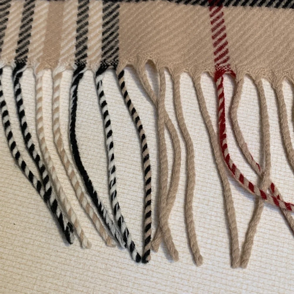 Classic Plaid Fringe Wrap Cape - Cream, Black & Red